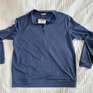 Peter Millar - Luxury Golf Attire - Full Zip Jacket Soft Shell - In Navy Blue